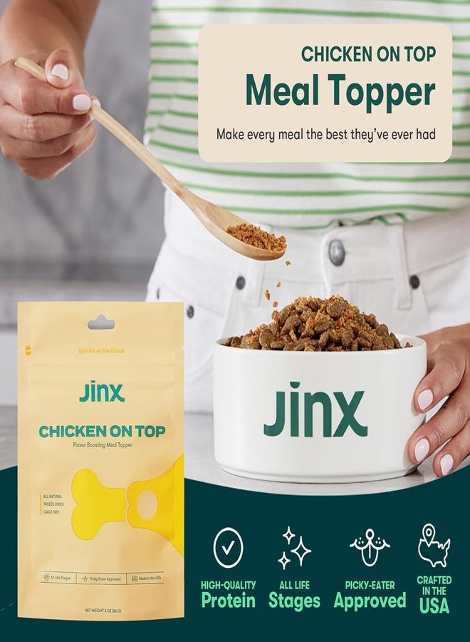 Jinx Premium Freeze-Dried Dog Food Toppers, Chicken on Top - Healthy & Natural Meal Toppers for Dogs with Real Chicken with Real Ingredients & No Fillers - Pet Products for All Lifestages - 3oz - Image 2